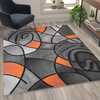 Flash Furniture Orange 5' x 7' Abstract Design Accent Area Rug ACD-RGTRZ860-57-OR-GG